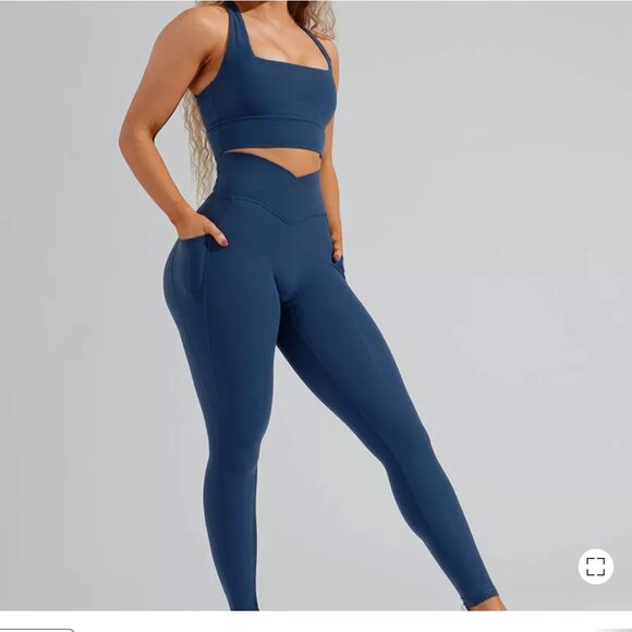 Monarch High Rise Legging - Baked Blue - XL NWT - Picture 3 of 10